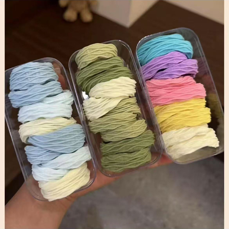高级感大肠发圈发绳高马尾不伤发橡皮筋高弹力头绳女发饰儿童头饰|undefined