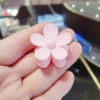 Matte, fuchsia, flowered, 3.5cm