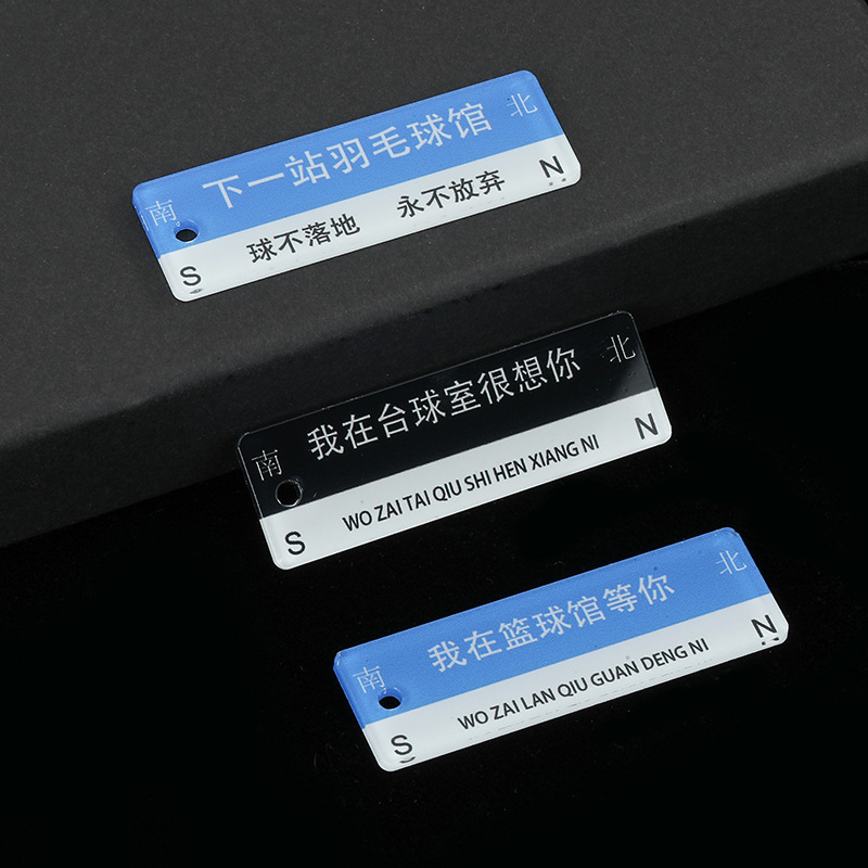 Creative Street Sign Keychain "I Miss You Here" DIY Student Text Pendant Travel Souvenir Small Gift Creative Street Sign Keychain "I Miss You Here" DIY Student Text Pendant Travel Souvenir Small Gift