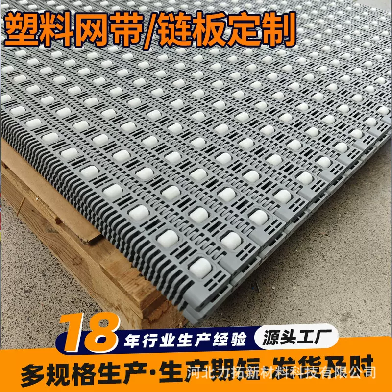 400型滚珠模块网带包装食品清洗输送链板万向滚珠耐高温定制加工