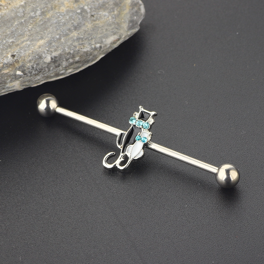 Pointed titanium steel lip stud product view