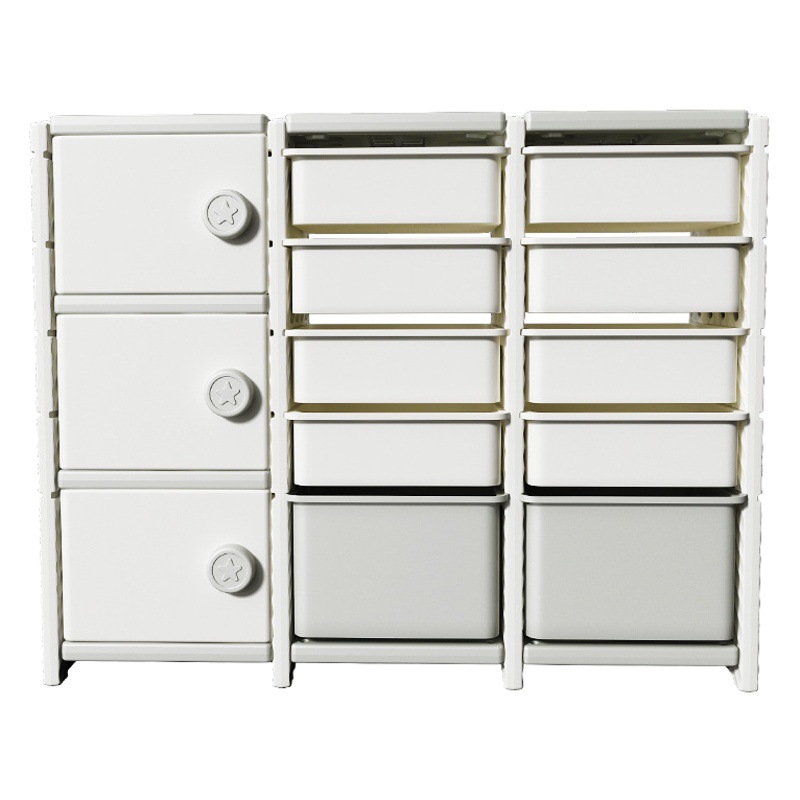 子供用玩具収納棚床置き多層家庭用赤ちゃん置物玩具棚簡易分類整理箱ロッカー