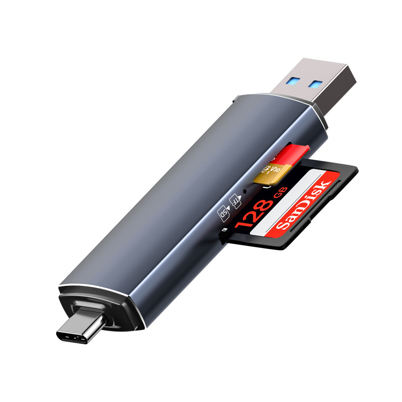 工場のプライベートモードusb/Type-C3.0のダブルドライブ文字クロスボーダー専用カードリーダーotg携帯パソコン多機能|undefined