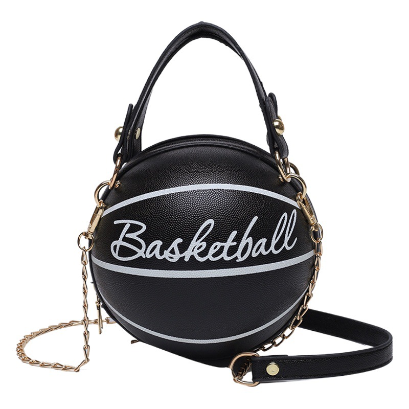 Bolso de baloncesto personalizado con cadena de letras para mujer, bolso de hombro sencillo de estilo extranjero coreano a la moda, novedad de 2024
