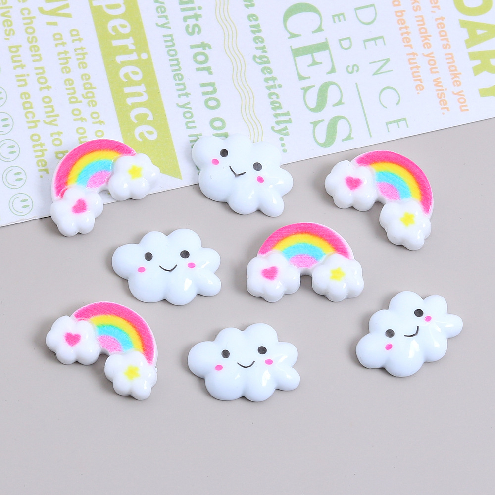cartoon rainbow creative cream accessory handmade