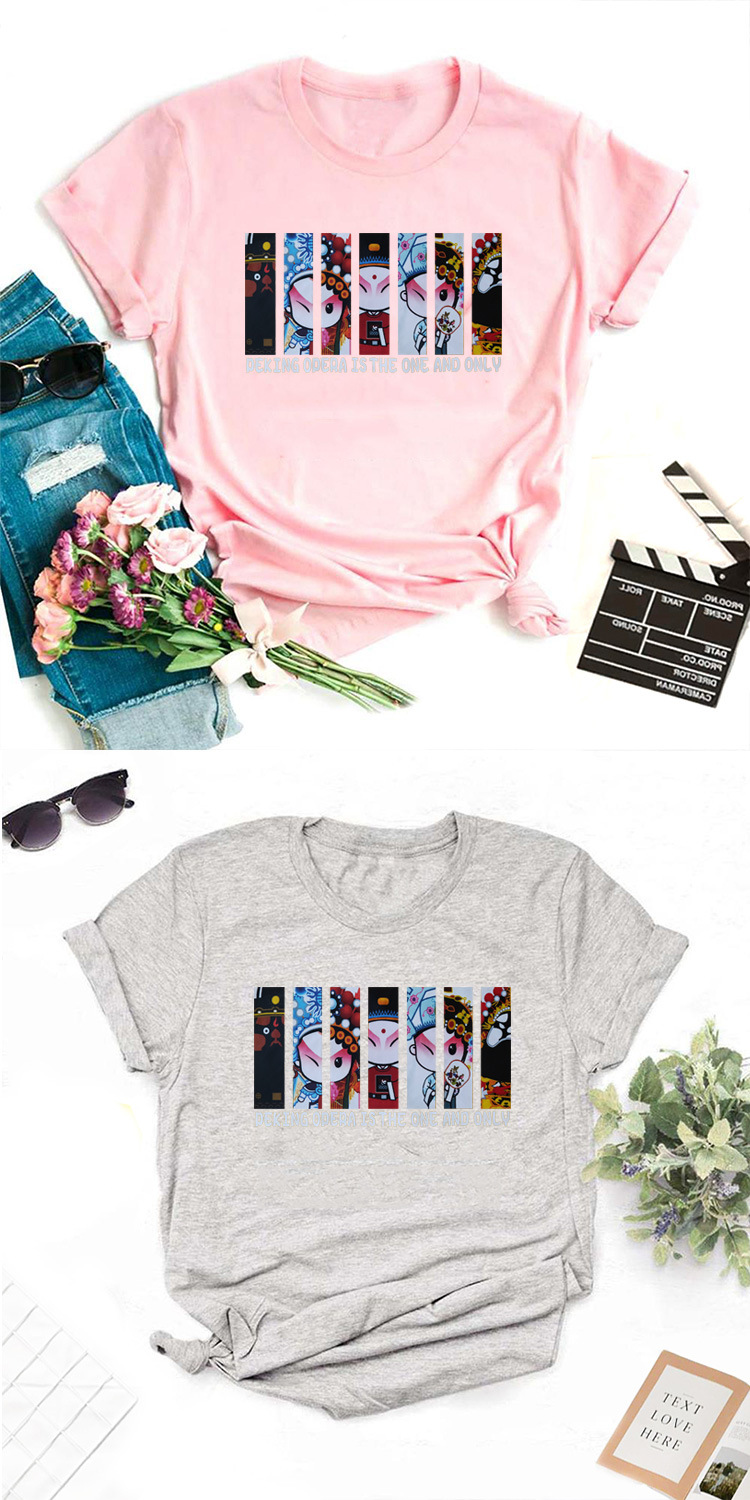 letter printing round neck T-shirt nihaostyle clothing wholesale NSYIC68092