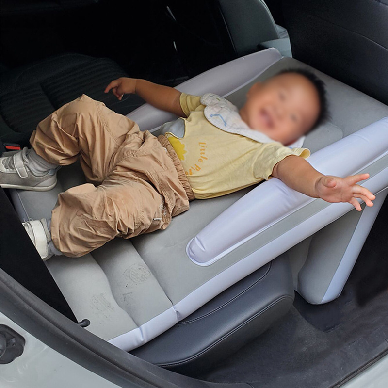 厚手の植毛ベビー用高圧エアマットレス、子供用車後部座席折りたたみ式エアパッド、子供用睡眠転倒防止マットレス|undefined