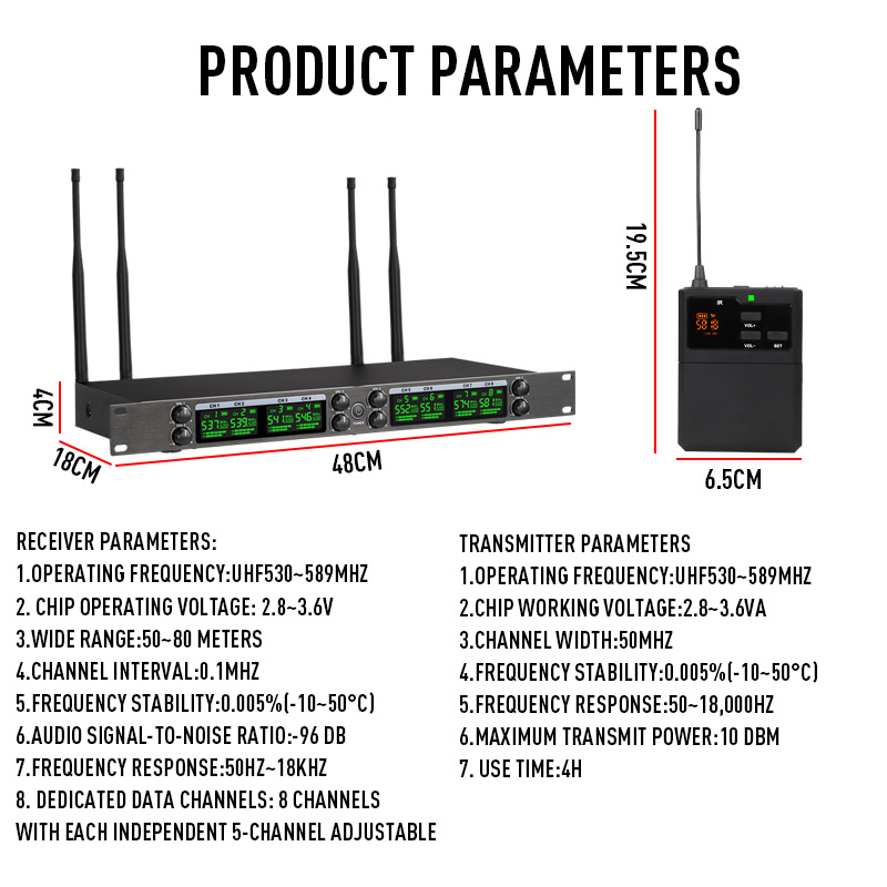 Professional Wireless Lavalier Microphone For Outdoor Performance_voghion.com