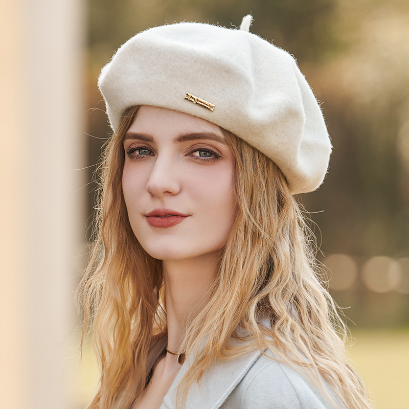 Unisex Beret lady retro quality wool octagon hat Instagram influencer every artist hat trend_voghion.com