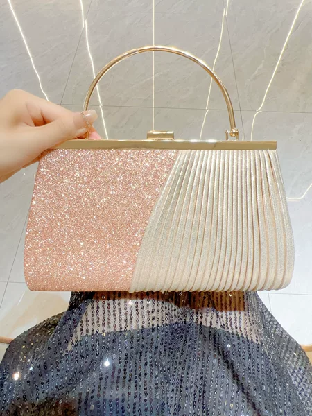 New Shiny Banquet Handbag Crossbody Dinner Dress Bag KTV Princess Bag Celebrity Handbag Large Capacity Women's Bag