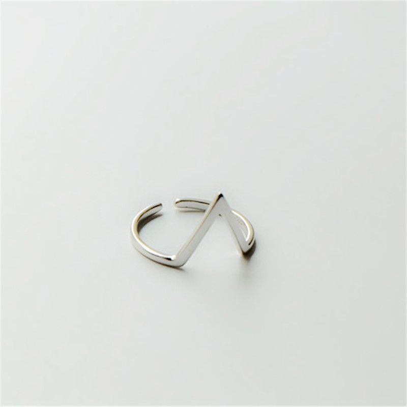 Simple Irregular Copper Opening Ring Wholesale display picture 3