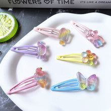 小清新儿童bb夹粉色甜美少女风刘海碎发夹可爱卡通棒棒糖儿童头饰