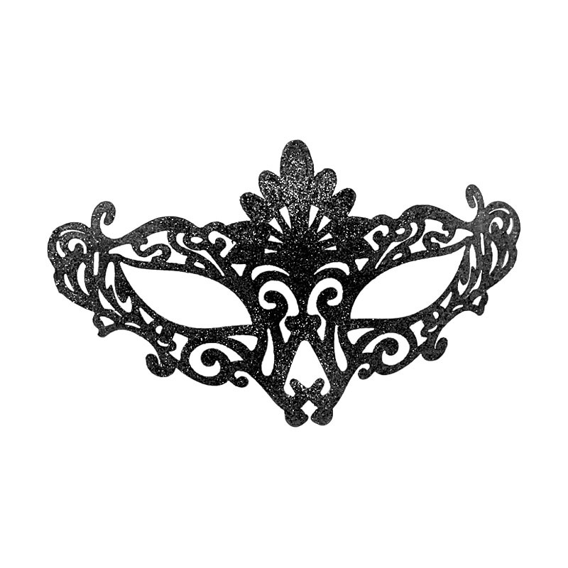 Nuevo Halloween máscara de mitad de cara retro retro máscara de polvo de pavo real máscara de maquillaje máscara de fiesta máscara de ojos