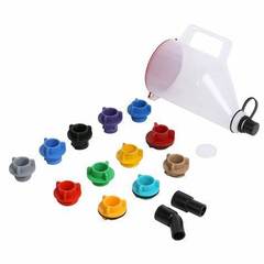 15PC NO-spillエッセンシャルフィールディングKIT汎用型オイル潤滑油給油漏斗