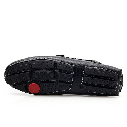 Loafers flat slip-on men's casual low-top men's wide size bean pod shoes
