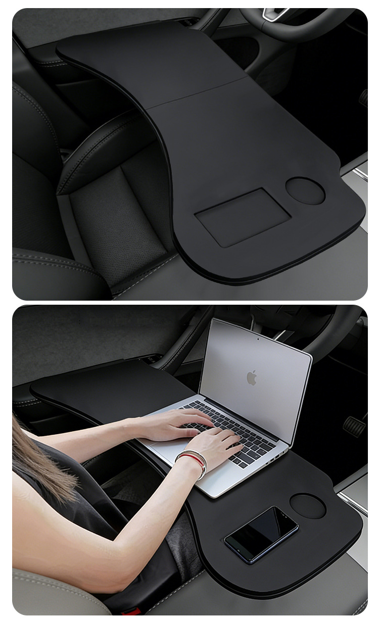 Suitable for Tesla's New Model Y/Yl/3 Car Interior Folding Small Table Board, Passenger Seat Computer Camping Accessory