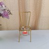 Factory direct selling MINI chair Iron Candle Gold Model Golden Metal Metal Lantern Monte Sand Glass