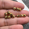 Copper plated 18K jewelry beads 11 scimitar batch of flower partitioned pearl gold bead car pattern beads positioning beads fancy beads