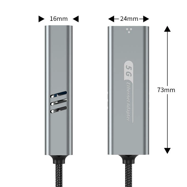 USB 3.0 + Type-C к сетевому кабелю RJ45 гигабитный 2.5G внешний бесшовный проводной сетевой адаптер сетевой конвертер
