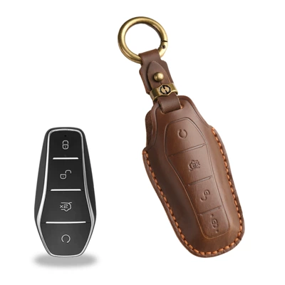 Key Bag Suitable for Byd: Car key bag - b-style-brown