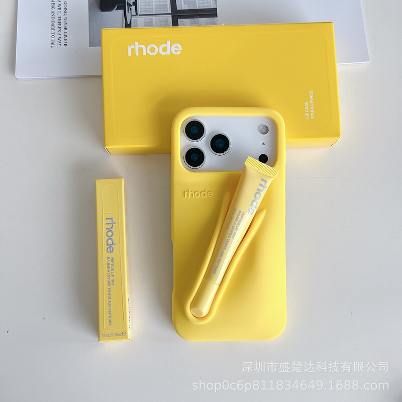 外贸适用iPhone17Promax海莉rhode口红唇釉硅胶手机壳16p软保护套|undefined