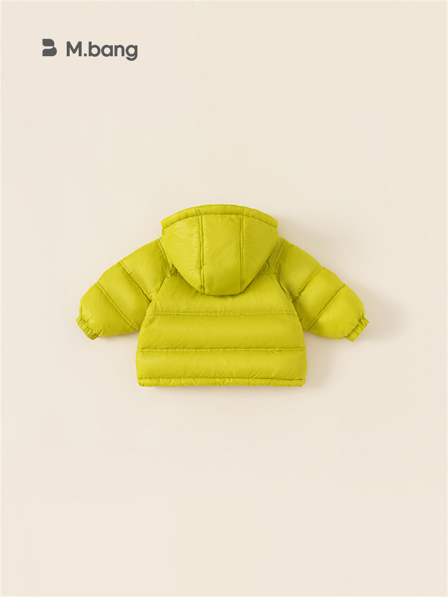 Babycity invierno engrosada de los niños abajo chaqueta pato blanco abajo niños doble cremallera chaqueta caliente moda DY83005