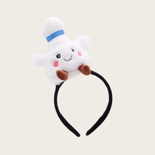 创意羽毛球头饰搞怪超萌卡通毛绒公仔头箍活动表演头饰洗脸发卡女