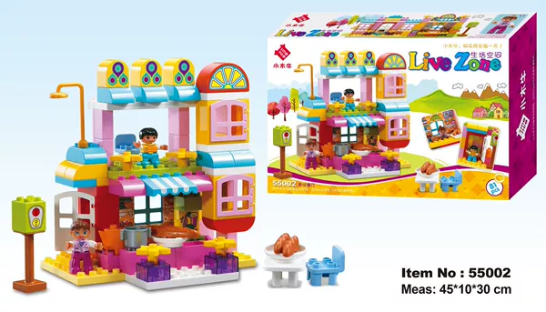 55002/Delicious restaurant building blocks