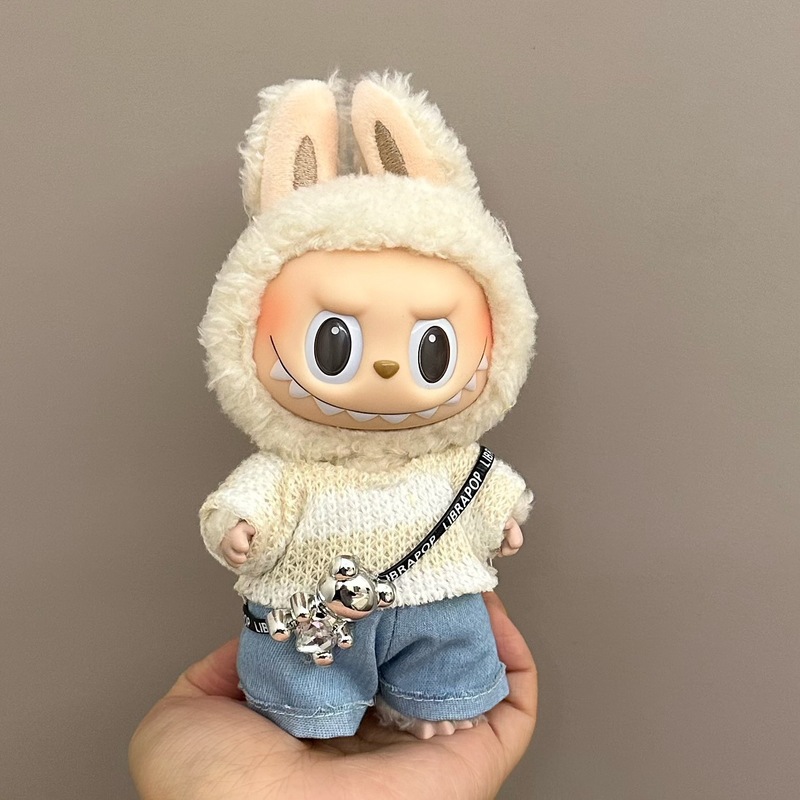 ソースメーカー卸売ラブブ人形服 17 センチメートルラブブブラインドボックスペンダント第一世代と第二世代のビニールぬいぐるみ|undefined