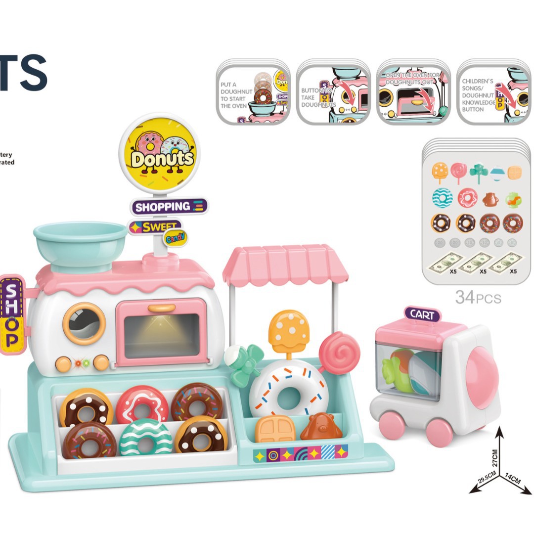 Caramelo DE LOS NIÑOS helado venta donut tienda supermercado niños y niñas horno cocina comedor juguete casa juego