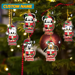 国境を越えたパーソナライズされたティーカップミッキーマウスとアヒルのクリスマスアクリルペンダント家庭クリスマスツリー宇宙人ペンダント