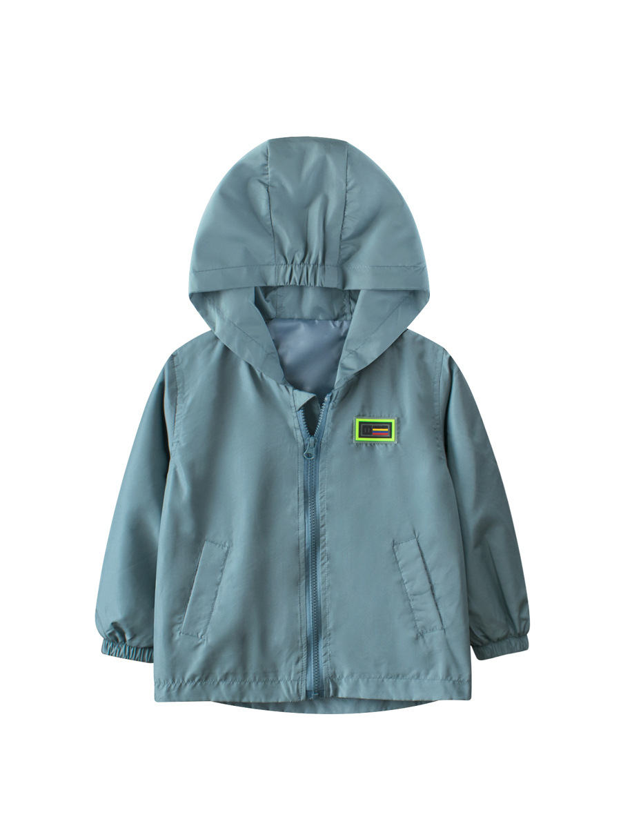 27kids niños chaqueta de primavera 2025 nueva chaqueta delgada para niños medianos y grandes ropa infantil con capucha envío directo