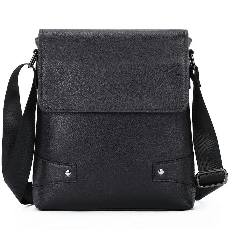 Leather one-shoulder bag, bag strap, laptop, genuine leather, Korean style, business version, wholesale
