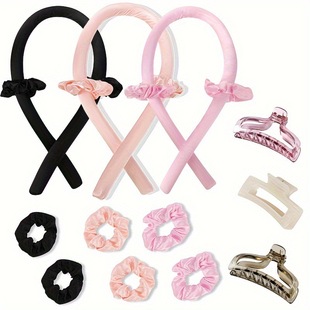 2025 New Cross-Border Dropshipping 12-Piece Heatless Curling Iron Set Curling Iron Cross-Border Dropshipping