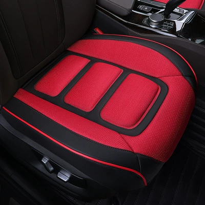 car seat cushion breathable non-slip: Seat cushion, seat cover - single-black-red