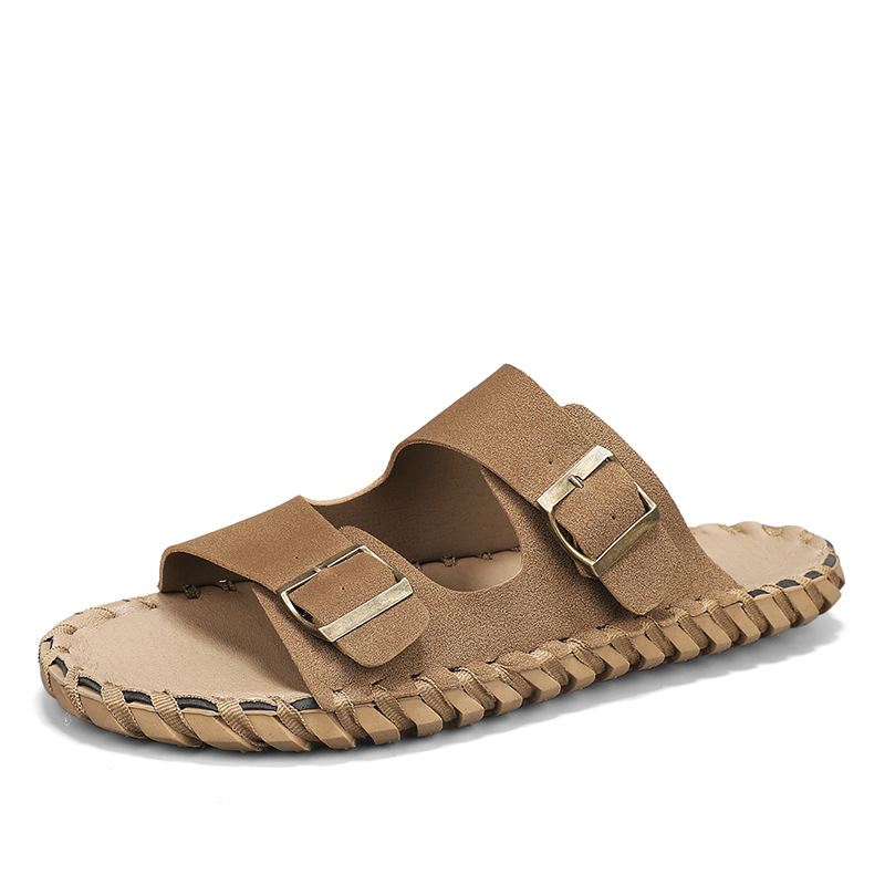 2024 nuevos zapatillas de verano planas sandalias casuales al aire libre zapatillas de playa para hombres image 6