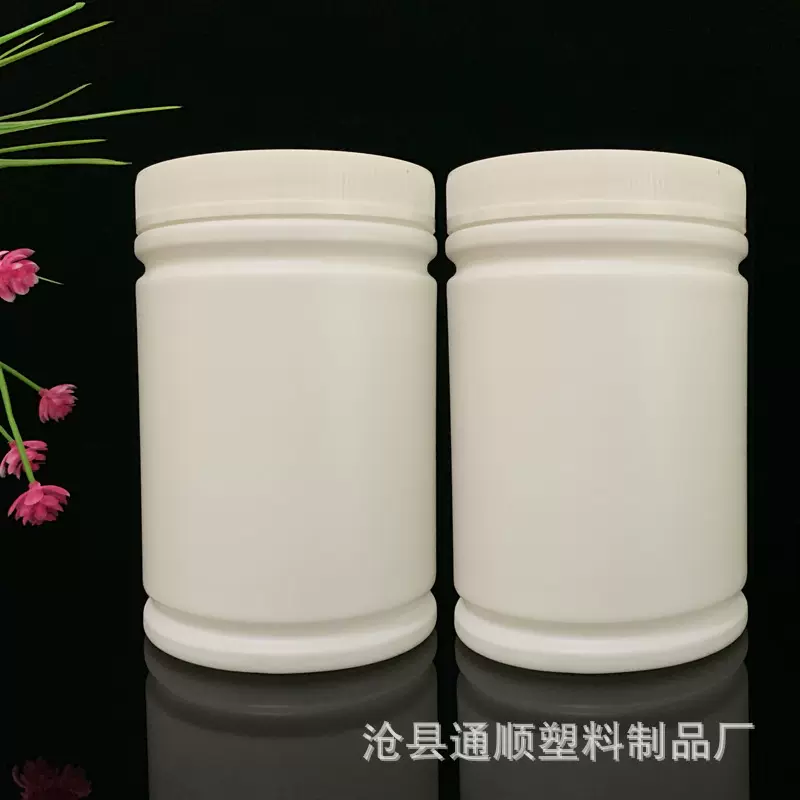 现货供应1000ml竹节桶 爆炸盐塑料瓶 粉剂桶 管道疏通剂瓶瓶子