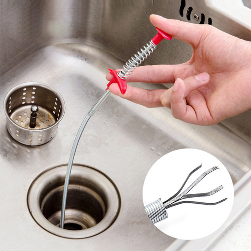 Household four-claw pipe unblocker to clear the toilet and unblock the artifact toilet unblock the magic claw tool sewer unblocker