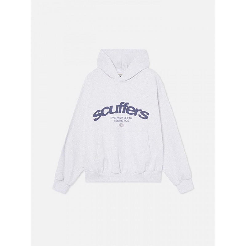 Scuffer Drop-Shoulder Hooded Sweatshirt, Unisex, 220g Fleece-Lined, Factory Direct Supply, Cross-Border Dropshipping