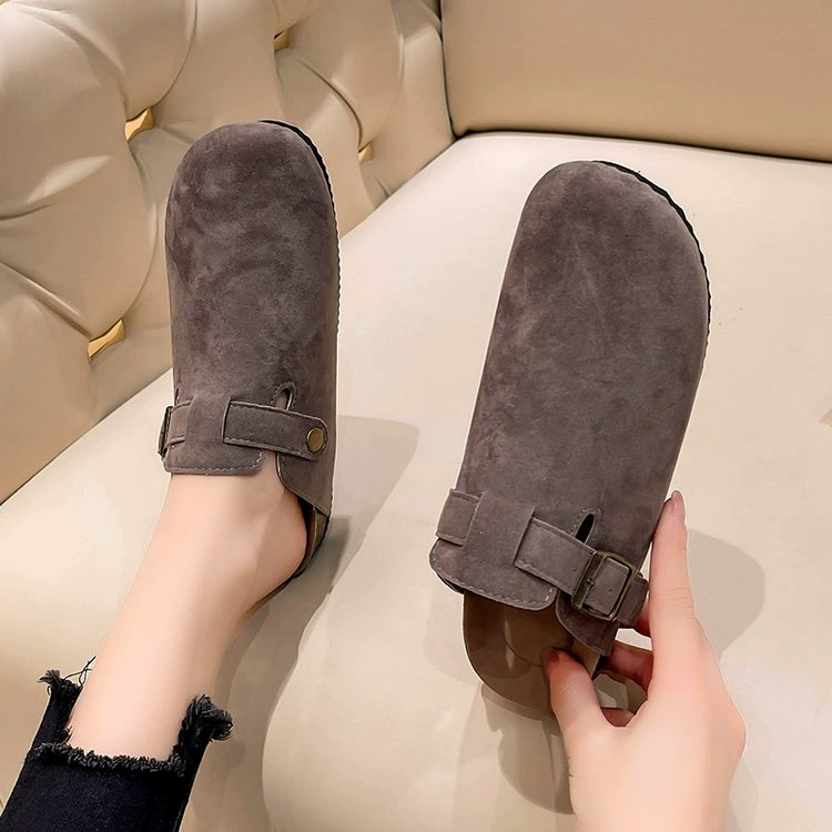 Новые женские тапочки Birken для пар, плоские, повседневные, полутапочки Birken, ленивые, без каблука