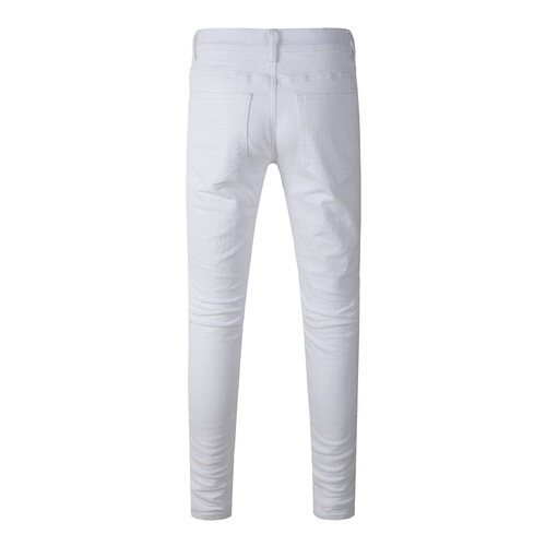 Men's Jeans from Europe, Fashion Trendy High Street Casual Embroidered, Ripped, Graffiti, Tapered, Casual Long Pants for Men