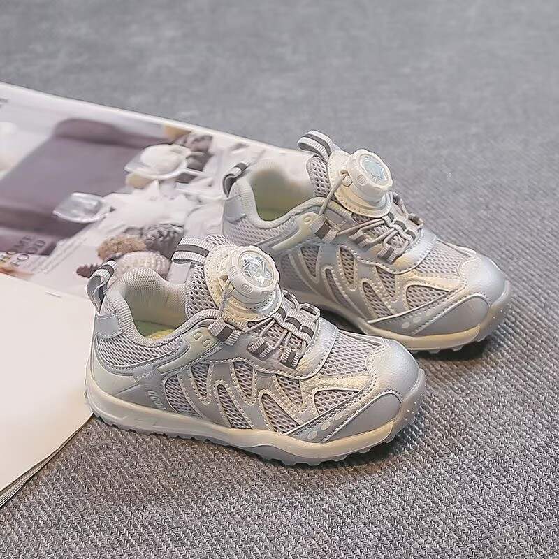 Zapatos deportivos para niños verano 2026 nuevos zapatos casuales de malla transpirables para niños zapatos de corrida de moda para niñas image 3