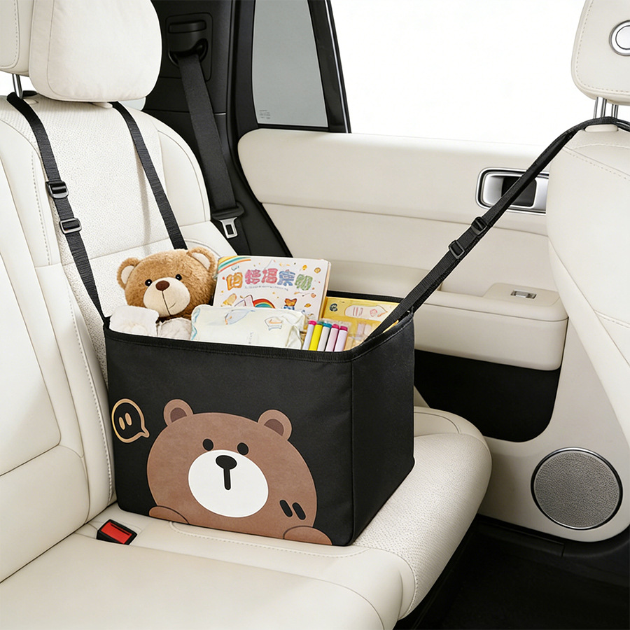 Car Storage Bag, Car Seat Hanging Bag, Supermarket Shopping Multi-Purpose Large Capacity Foldable Bag, Wholesale and Dropshipping Available