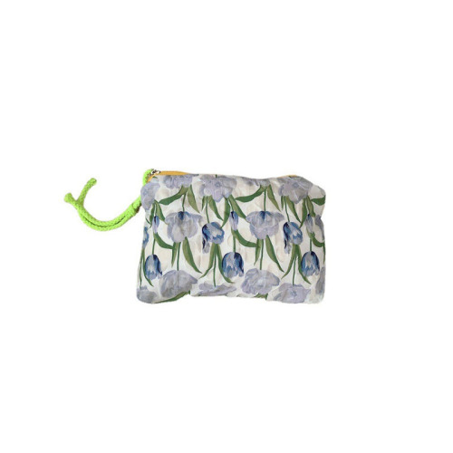 【】33262 Flower hand-held colorful rope bag, simple Japanese style portable storage bag, carry-on toiletry bag