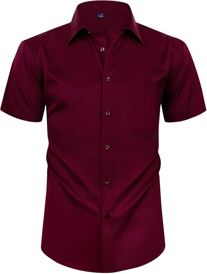 Amazon eBay venta caliente transfronteriza camisa elástica de manga larga para hombre AliExpress camisa elástica de cuatro lados de color sólido para hombre