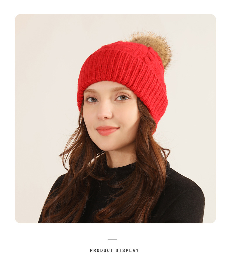 Unisex Simple Style Solid Color Eaveless Wool Cap display picture 2