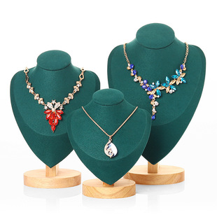 Yingyuan solid wood Love model portrait necklace display rack jewelry rack jewelry display props
