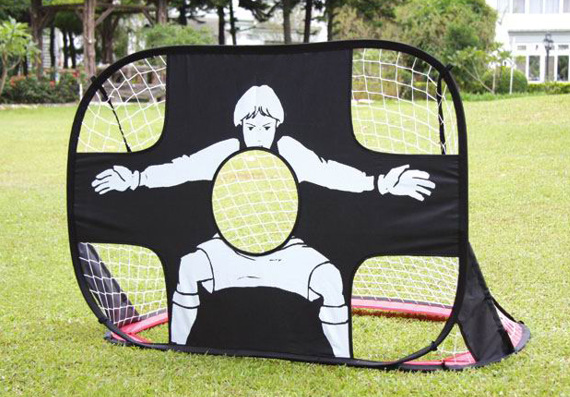 Puerta de fútbol portátil para niños portería de deportes al aire libre entrenamiento infantil plegable amarillo Escuela Primaria estudiante fútbol Net