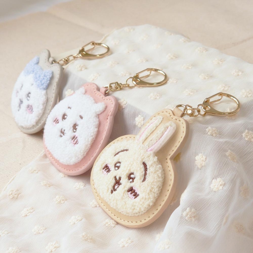 Japón chiikawa jiikawa llavero de peluche bordado colgante llavero lindos bolsos de dibujos animados colgante