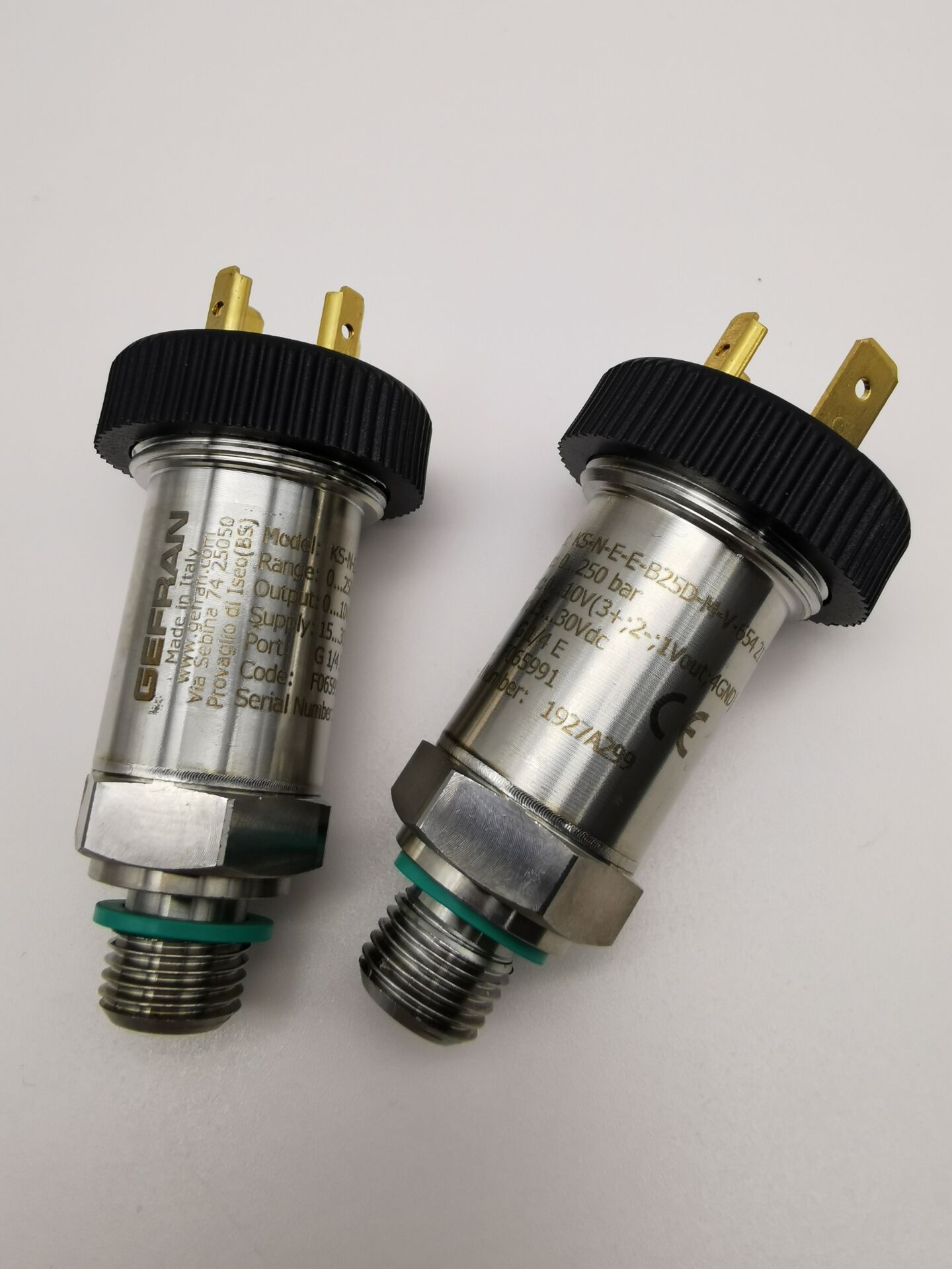 250bar意大利原装进口杰弗伦GEFRAN注塑机压力传感器变送器KS系列